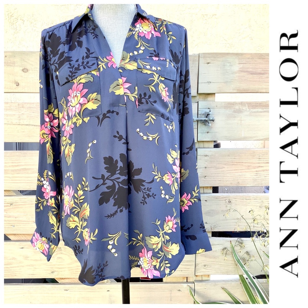 Ann Taylor Floral Blouse